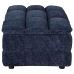 Atlantic Blue Corduroy Tufted Ottoman by Coaster Furniture Luxury Living Room Furniture Mobilia Cleopatra 12 Atlantic Blue Corduroy Tufted Ottoman by Coaster Furniture 12