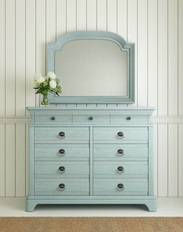 Summer Creek Light Keeper’s 11-Drawer Dresser – Shutter Blue By Art Furniture 11