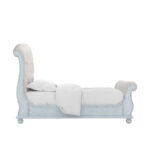 Summer Creek Queen Shoals Tufted Sleigh Bed – Shutter Blue By Art Furniture 12