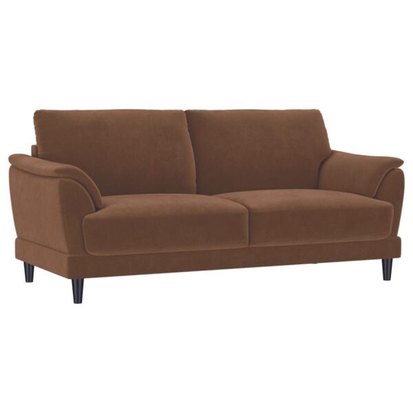 Selma Rust Woven Fabric Sofa by Coaster Furniture 12