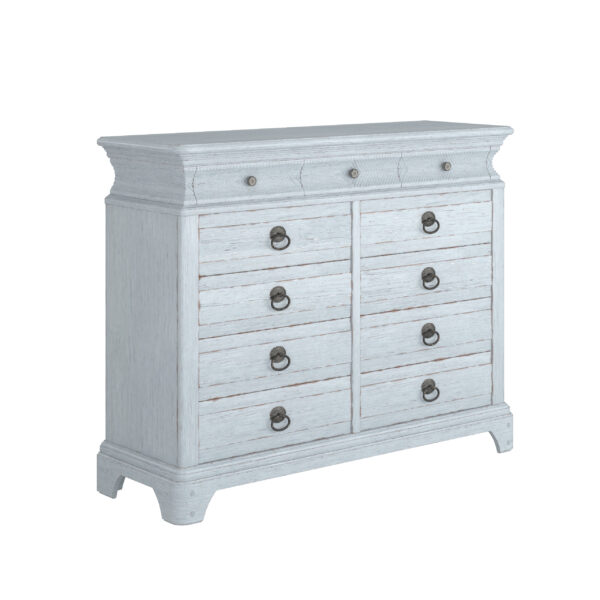 Summer Creek Light Keeper’s 11-Drawer Dresser – Shutter Blue By Art Furniture 8