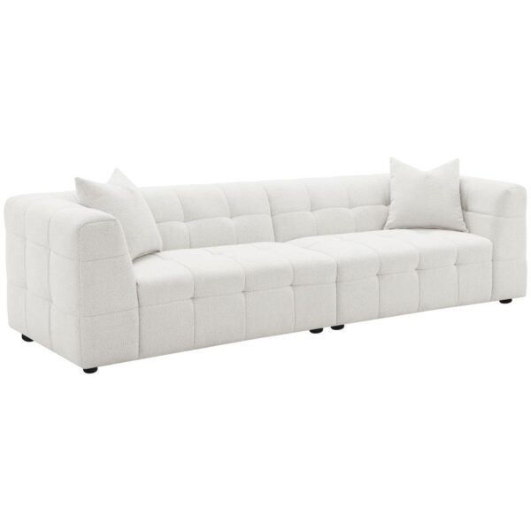 Everly Extra Long Boucle Tufted Sofa by Coaster Furniture 16