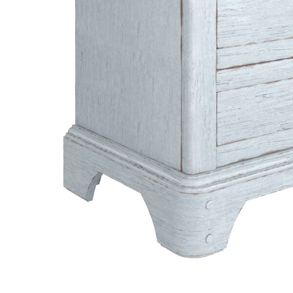 Summer Creek Shutter Blue Nightstand 3 Drawer By Art Furniture 9