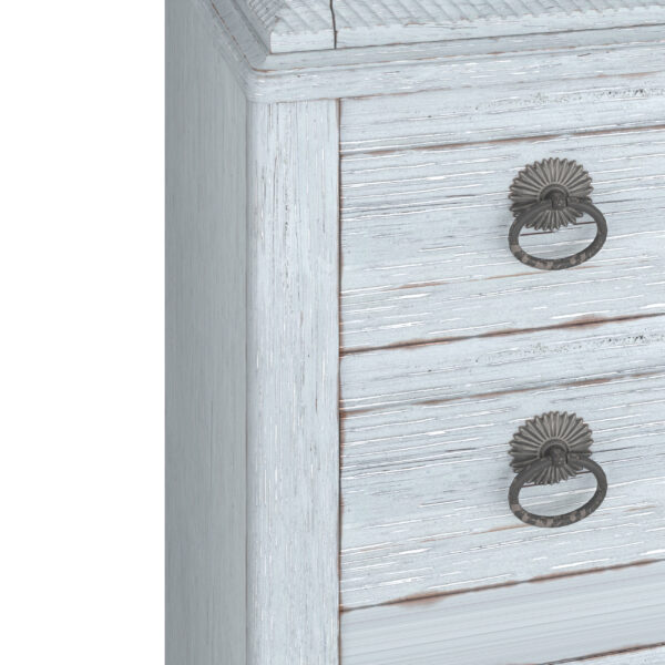 Summer Creek Shutter Blue Chest with 8 Drawers By Art Furniture 9