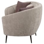Ellorie Upholstered Curved Channel Back Sofa Beige by Coaster Furniture Luxury Living Room Furniture Mobilia Cleopatra 12 Ellorie Upholstered Curved Channel Back Sofa Beige by Coaster Furniture 12