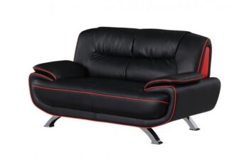 405 Black Loveseat By GU Furniture 7