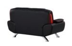 405 Black Loveseat By GU Furniture 13