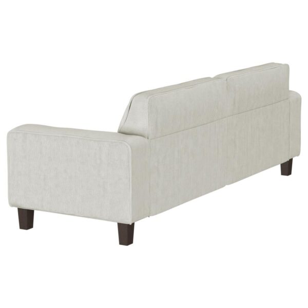 Deerhurst Upholstered Track Arm Tufted Sofa Greige by Coaster Furniture 10