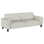 Deerhurst Upholstered Track Arm Tufted Sofa Greige by Coaster Furniture 17