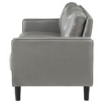 Ruth Grey Faux Leather Sofa by Coaster Furniture Luxury Living Room Furniture Mobilia Cleopatra 15 Ruth Grey Faux Leather Sofa by Coaster Furniture 15