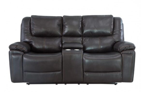 5108 Leather-Aire Manual Reclining Console Loveseat by Gu Furniture 13