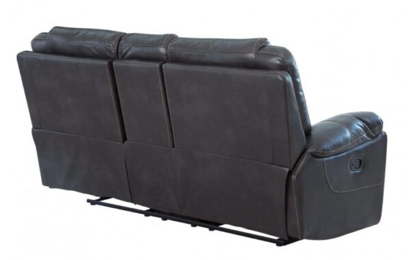 5108 Leather-Aire Manual Reclining Console Loveseat by Gu Furniture 15