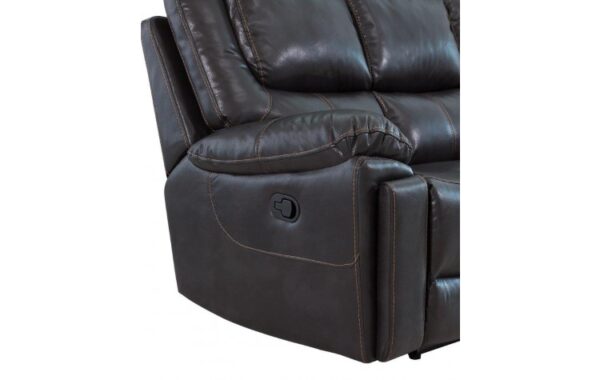5108 Leather-Aire Manual Reclining Console Loveseat by Gu Furniture 16