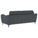 Nolan Upholstered Sloped Track Arm Sofa Charcoal by Coaster Furniture 14