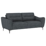 Nolan Upholstered Sloped Track Arm Sofa Charcoal by Coaster Furniture 17
