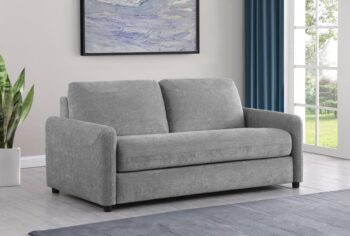 Rylie Upholstered Sofa Sleeper with Queen Mattress Grey by Coaster Furniture