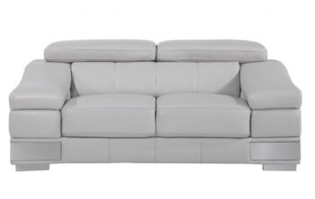 415 DivanItalia Loveseat Top Grain Italian Leather by Gu Furniture