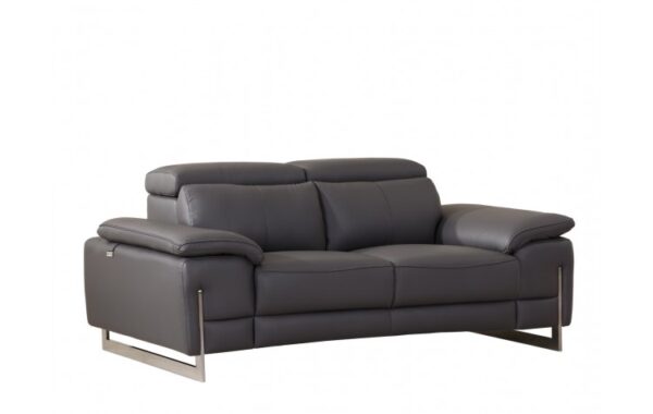 636 DivanItalia Top Grain Italian Leather Loveseat By GU Furniture 13