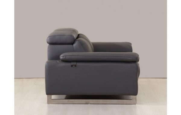 636 DivanItalia Top Grain Italian Leather Loveseat By GU Furniture 15