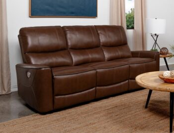 Greenfield Contemporary Power Reclining Sofa by Coaster furniture