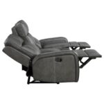 Raelynn Upholstered Track Arm Motion Sofa Grey By Coaster Furniture 17