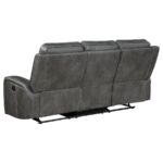 Raelynn Upholstered Track Arm Motion Sofa Grey By Coaster Furniture 18
