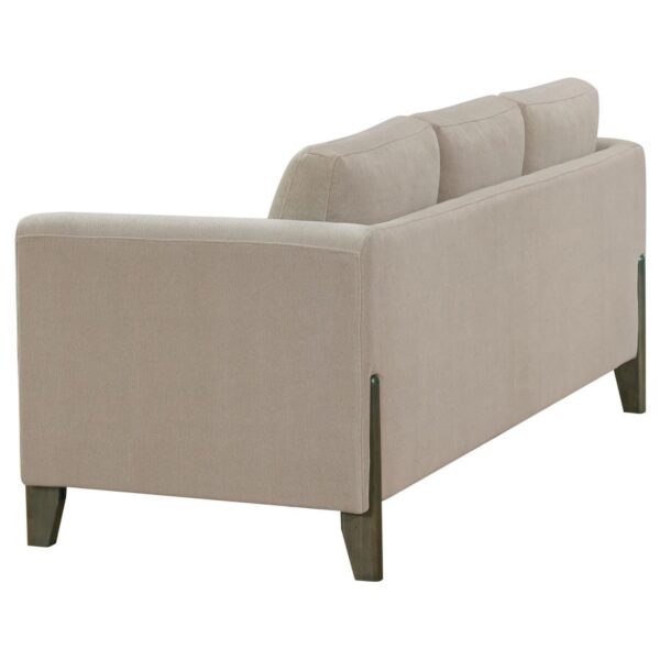 Islington Fabric Upholstered Panel Arm Sofa Taupe by Coaster Furniture 11