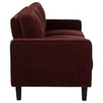 Ruth 77-inch Fabric Upholstered Track Arm Sofa Rust Red by Coaster Furniture Luxury Living Room Furniture Mobilia Cleopatra 18 Ruth 77-inch Fabric Upholstered Track Arm Sofa Rust Red by Coaster Furniture 18