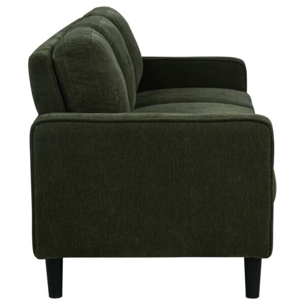 Ruth 77-inch Fabric Upholstered Track Arm Sofa Matcha Green by Coaster Furniture 9