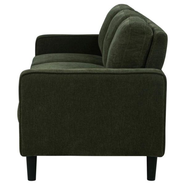 Ruth 77-inch Fabric Upholstered Track Arm Sofa Matcha Green by Coaster Furniture 11