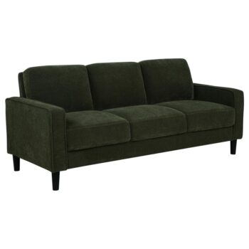 Ruth 77-inch Fabric Upholstered Track Arm Sofa Matcha Green by Coaster Furniture