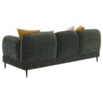 Modern Jade Green Chenille Sofa by Coaster Furniture Luxury Living Room Furniture Mobilia Cleopatra 16 Modern Jade Green Chenille Sofa by Coaster Furniture 16