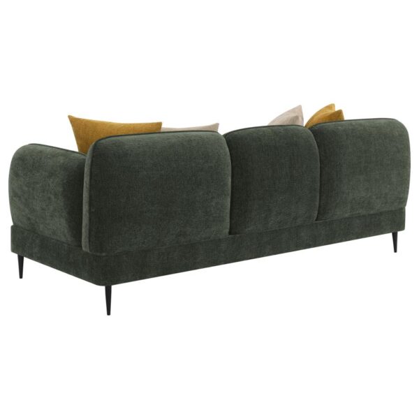 Modern Jade Green Chenille Sofa by Coaster Furniture 10