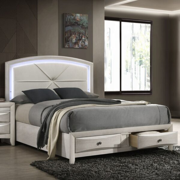 Ramondi Landis Storage Bed with LED Headboard – Queen & Eastern King Sizes By ACME 8