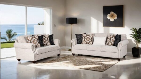 Earley Light Gray Sofa Transitional  FM61009WH-SF E by Furniture of America 13