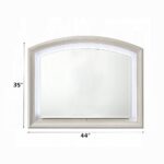 Ramondi Landis Mirror in Antique White Finish BD05284 By ACME 12