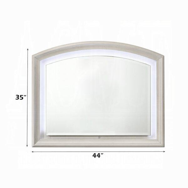 Ramondi Landis Mirror in Antique White Finish BD05284 By ACME 8