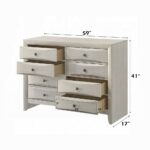 Ramondi Landis Dresser in Antique White Finish BD05285 By ACME 12