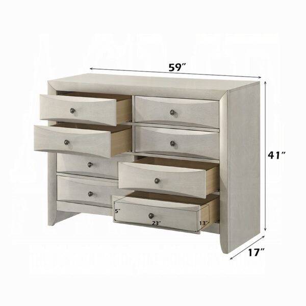 Ramondi Landis Dresser in Antique White Finish BD05285 By ACME 8