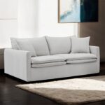 Crayford Light Gray Traditional Linen Sofa FM63010LG-SF by Furniture of America 11