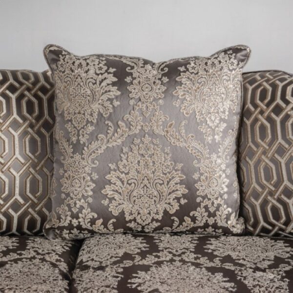 Catalonia Sofa Traditional Beige and Dark Cherry SM6451-SF by Furniture of America 11