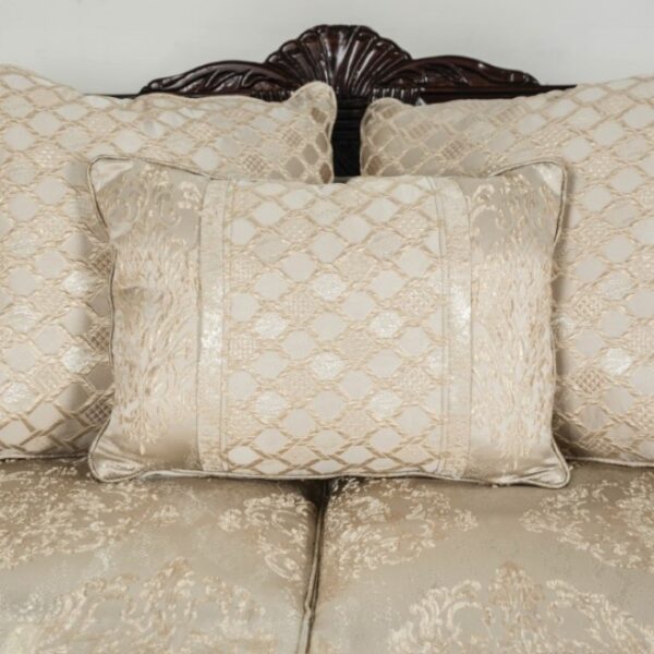 Huelva Sofa Traditional Beige and Dark Cherry SM6452-SF by Furniture of America 12