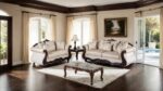 Huelva Sofa Traditional Beige and Dark Cherry SM6452-SF by Furniture of America 16