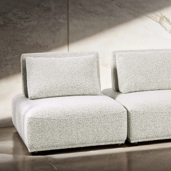 Stavanger 3-Seater Sofa in Light Gray Bouclé | FM63001LG-A by Furniture of America 5