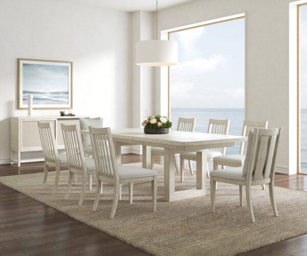 Cotiere Rectangular Dining Table with Modern Square Legs By Art Furniture 8
