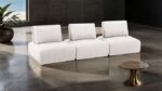Stavanger Curved 3-Seater Sofa in White Bouclé  FM63001WH-G by Furniture of America 15