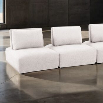 Stavanger 3-Seater Sofa in White Bouclé FM63001WH-A by Furniture of America
