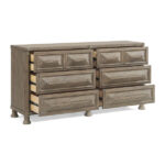 Reforma Modern Rustic Six‑Drawers Dresser By Art Furniture Luxury Bedroom Dressers & Mirrors Mobilia Cleopatra 8 Reforma Modern Rustic Six‑Drawers Dresser By Art Furniture 8