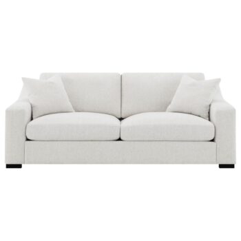 Ashlyn Fabric Upholstered Track Arm Sofa Sand by Coaster Furniture