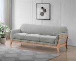 Vaughn Retro Wood Frame Grey Sofa by Coaster Furniture Luxury Sofas Mobilia Cleopatra 17 Vaughn Retro Wood Frame Grey Sofa by Coaster Furniture 17